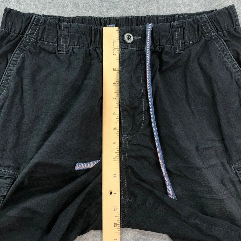 Tommy Bahama Mens Cargo Shorts M Black Resort Island Cotton Blend Casual Relax